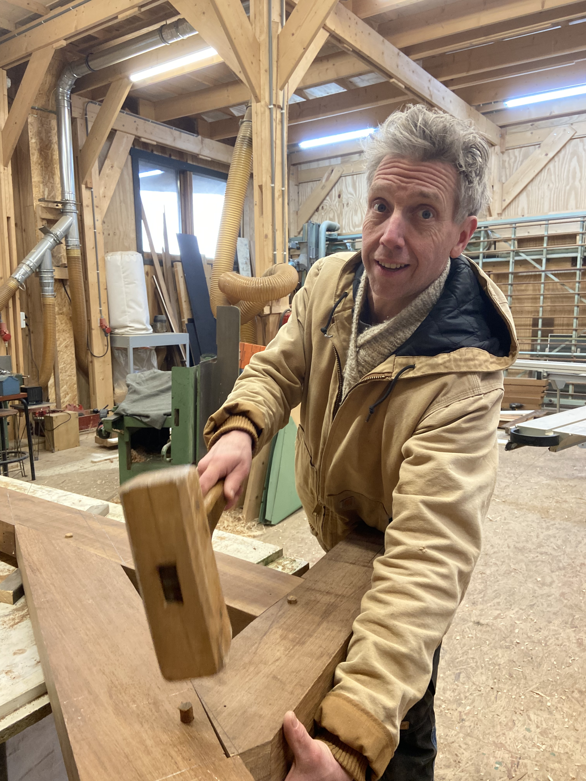 Thijs Kommers aan het werk